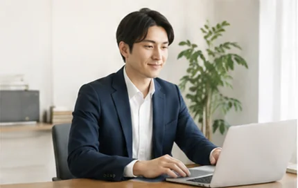 パソコンを操作する税理士のイメージ