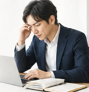 日常業務に追われる税理士